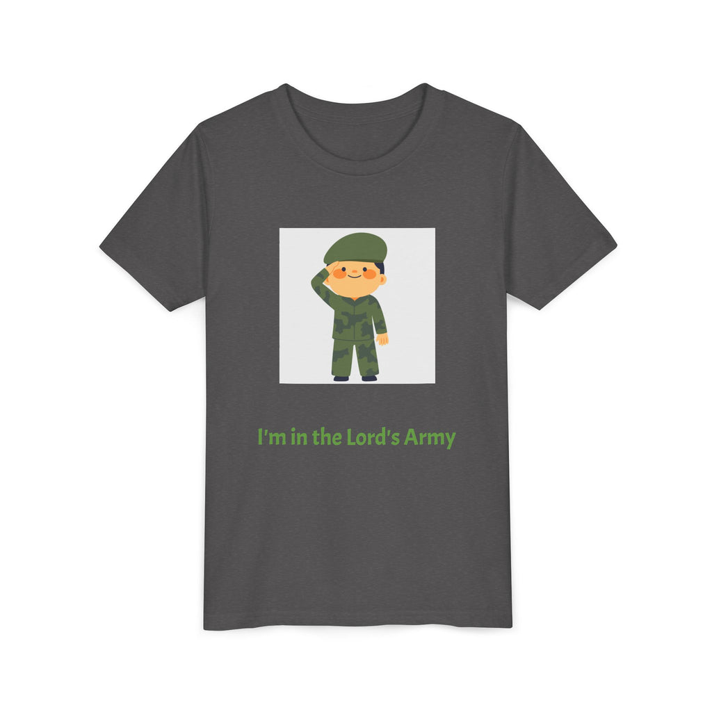 Youth Army Tee - I'm in the Lord's Army, Christian Youth Shirt, Kids Faith T-Shirt, Religious Gift, Church Camp Apparel