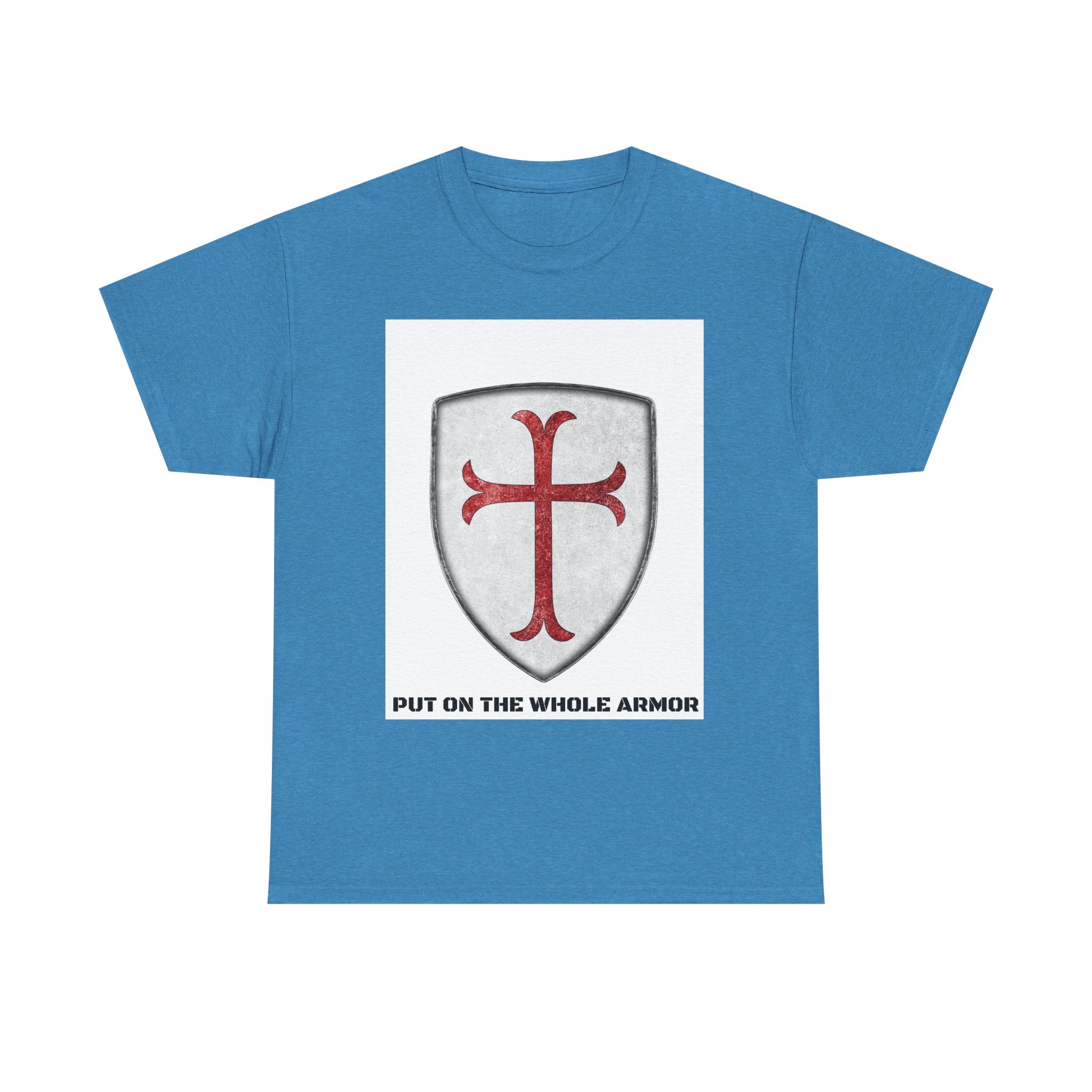 Faith-Based Unisex Tee - 'Put on the Whole Armor' Christian Shirt, Inspirational Gift, Youth & Adult Sizes, Spiritual Wear, Everyday Comfort