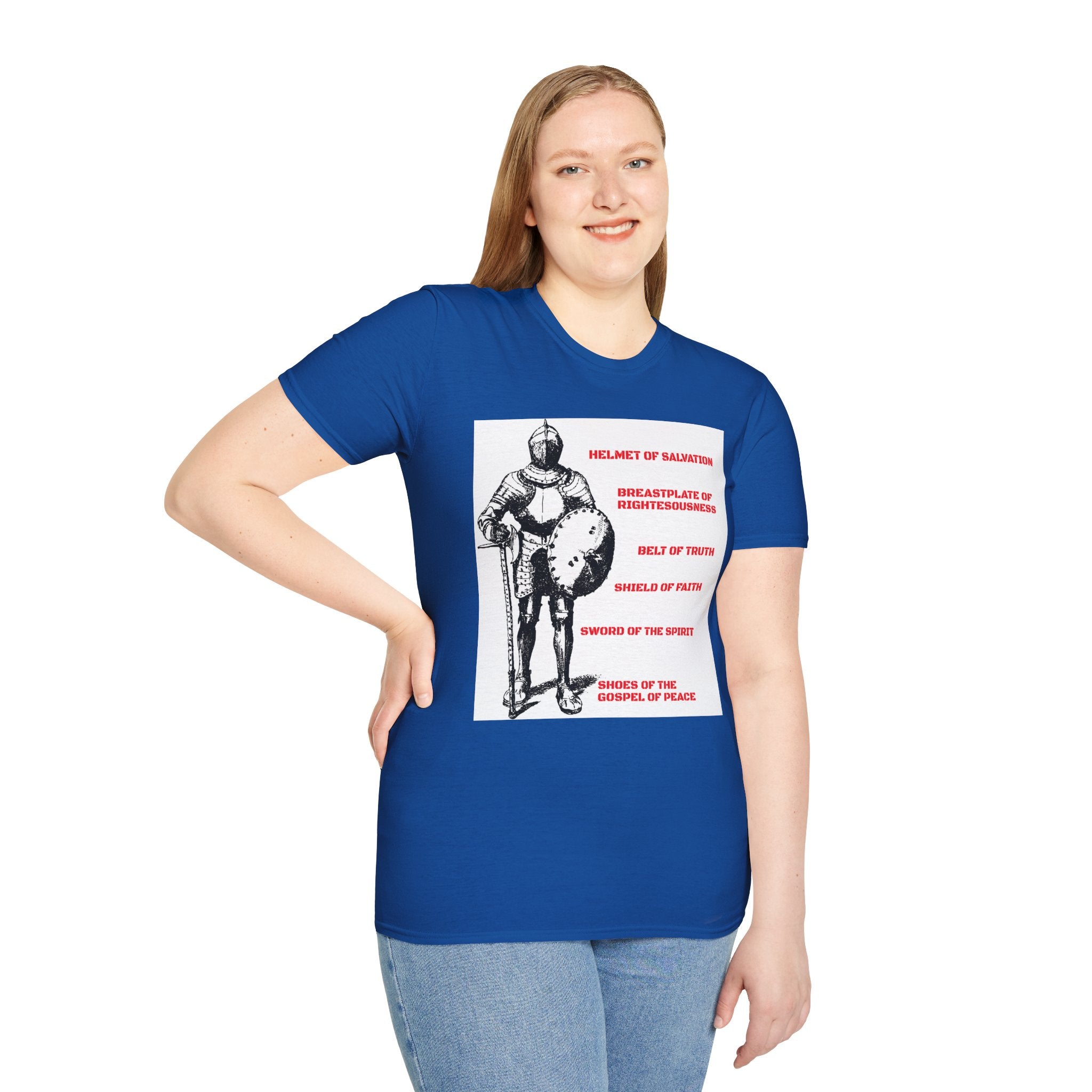 Christian Armor Unisex Softstyle T-Shirt, Inspirational Tee, Faith-Based Apparel, Perfect Gift for Believers, Church Events, Spiritual [...]