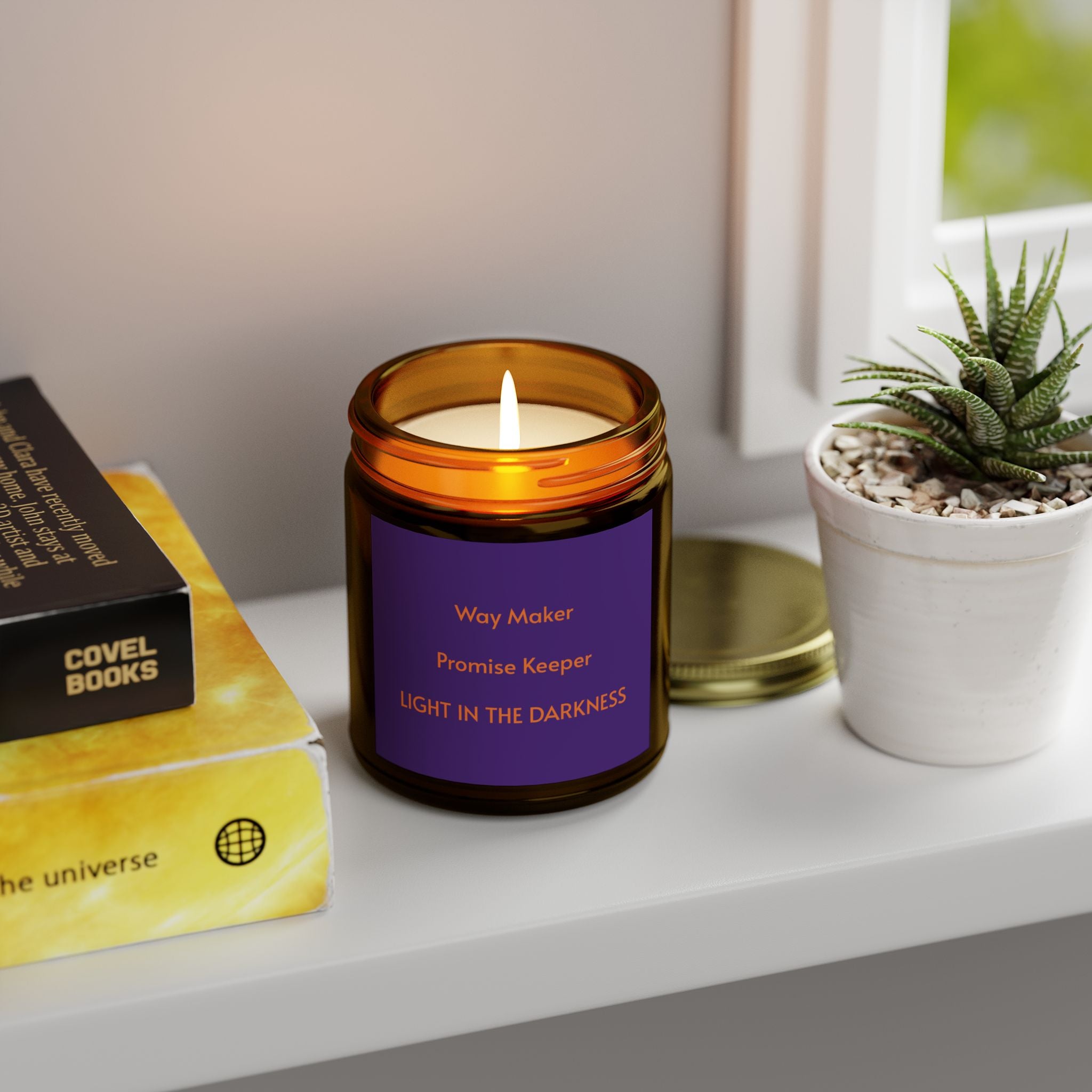 Scented Candle - Light in the Darkness - Aromatherapy for Home Decor, Relaxation, Gift, Faith Inspired