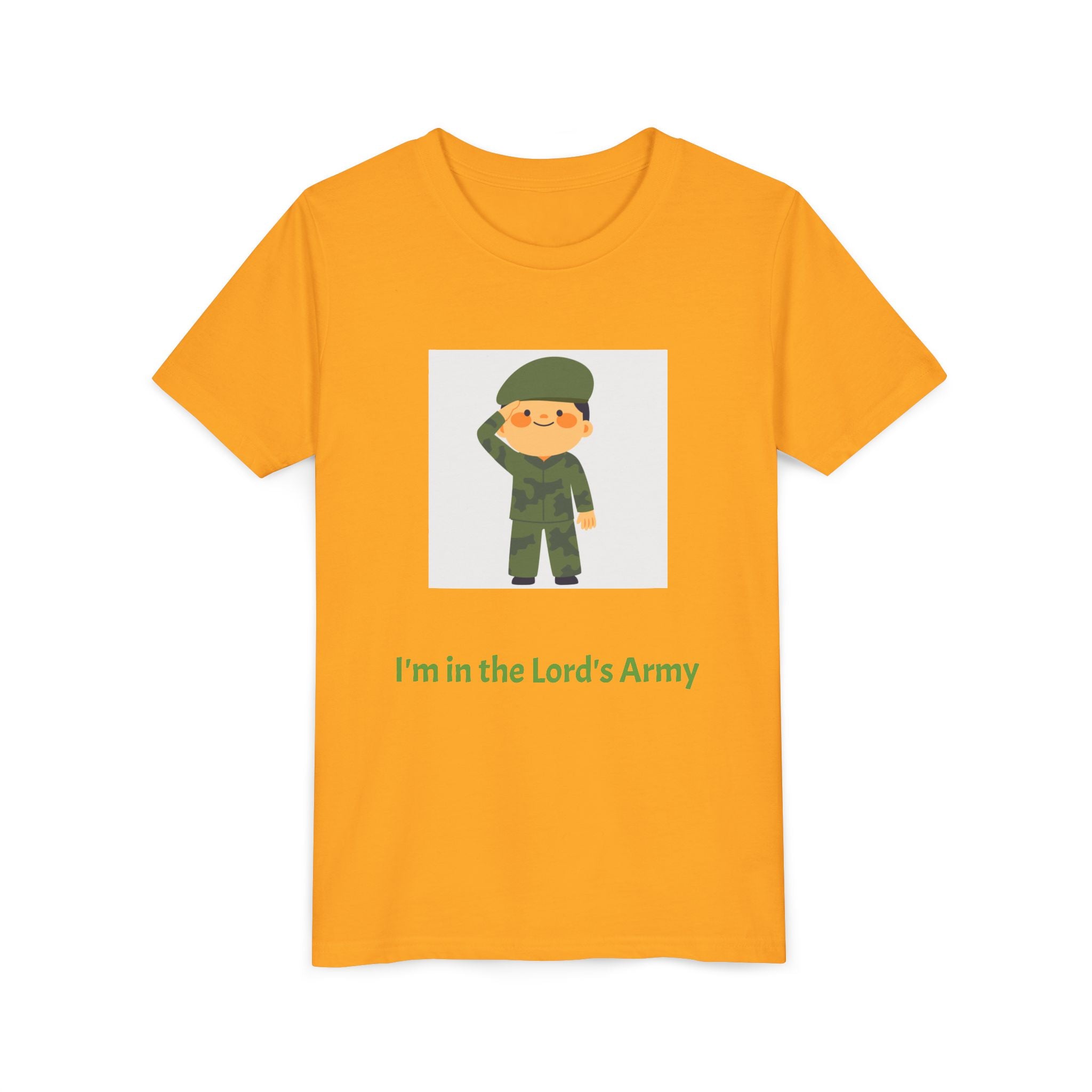 Youth Army Tee - I'm in the Lord's Army, Christian Youth Shirt, Kids Faith T-Shirt, Religious Gift, Church Camp Apparel