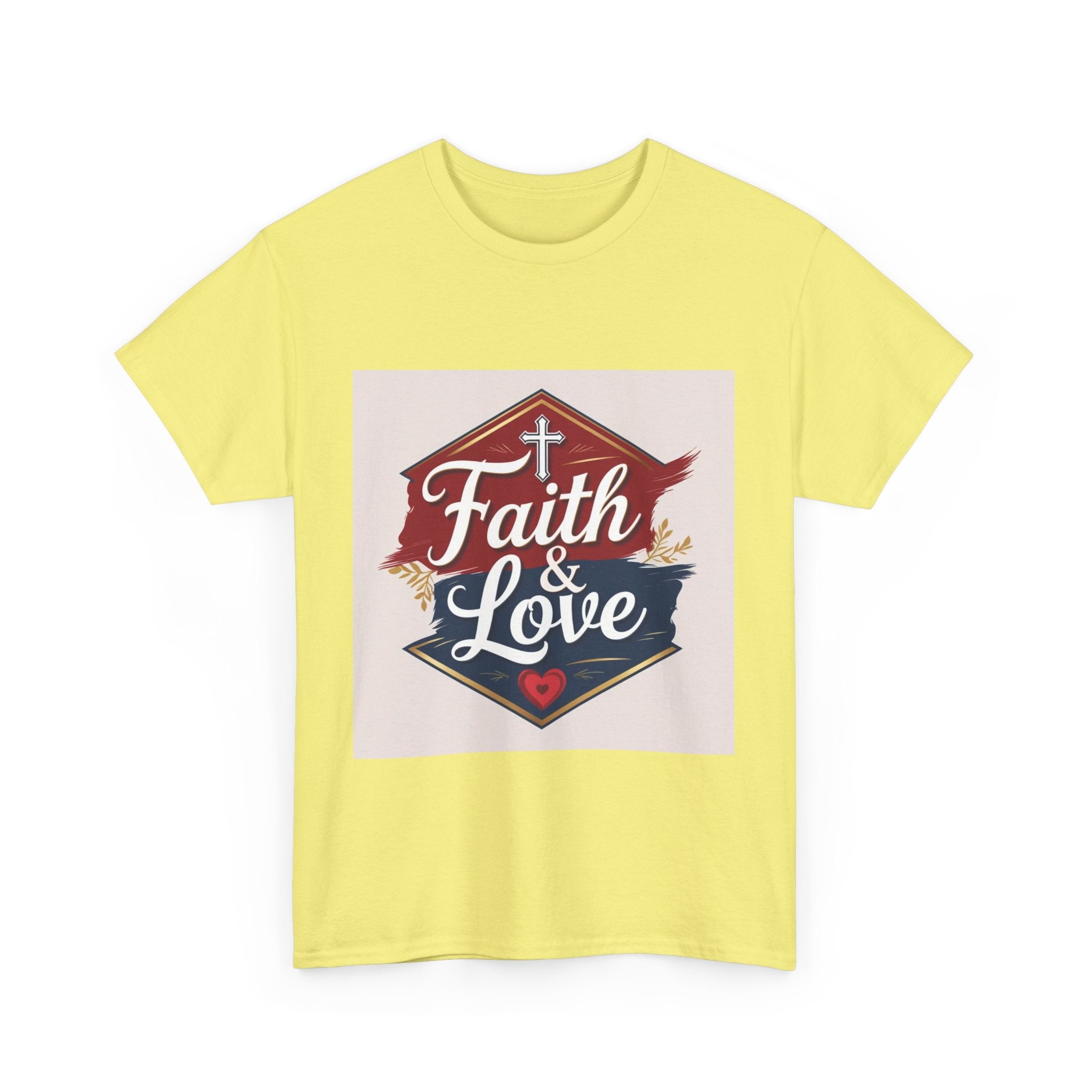 Faith & Love Unisex Heavy Cotton Tee - Inspirational Shirt for Daily Wear, Gift for Friends, Faith-Based Apparel, Casual Wear, [...]