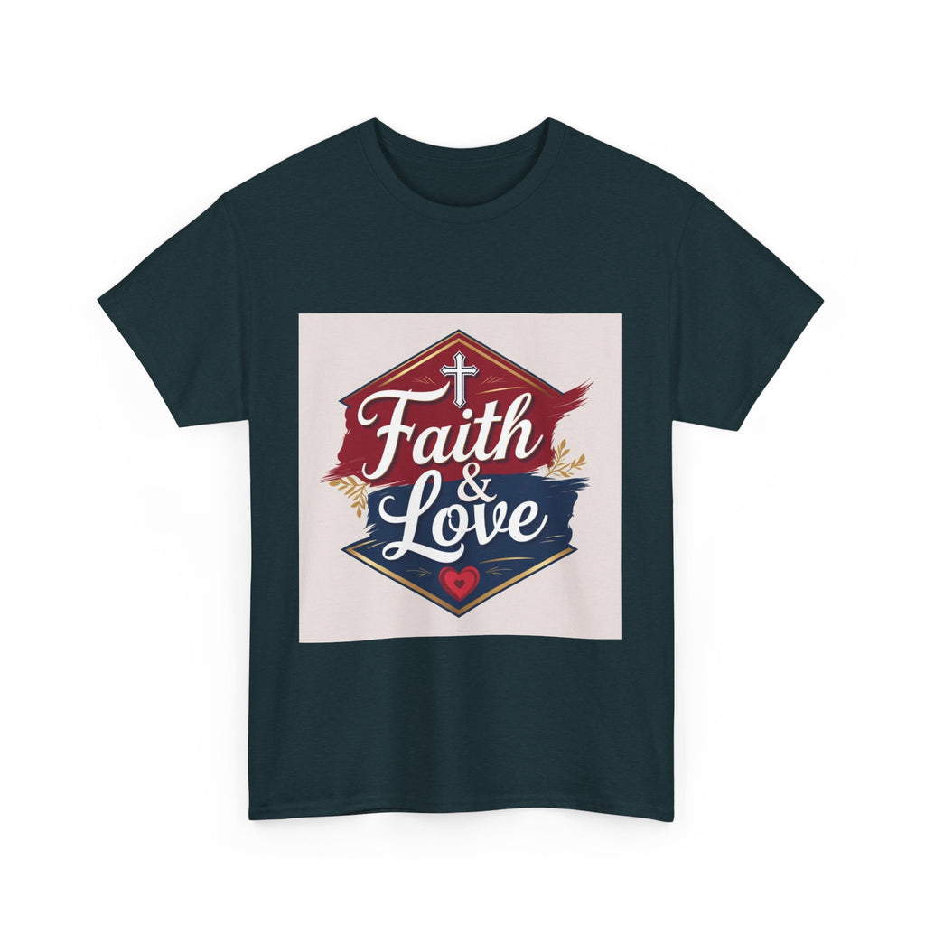 Faith & Love Unisex Heavy Cotton Tee - Inspirational Shirt for Daily Wear, Gift for Friends, Faith-Based Apparel, Casual Wear, [...]