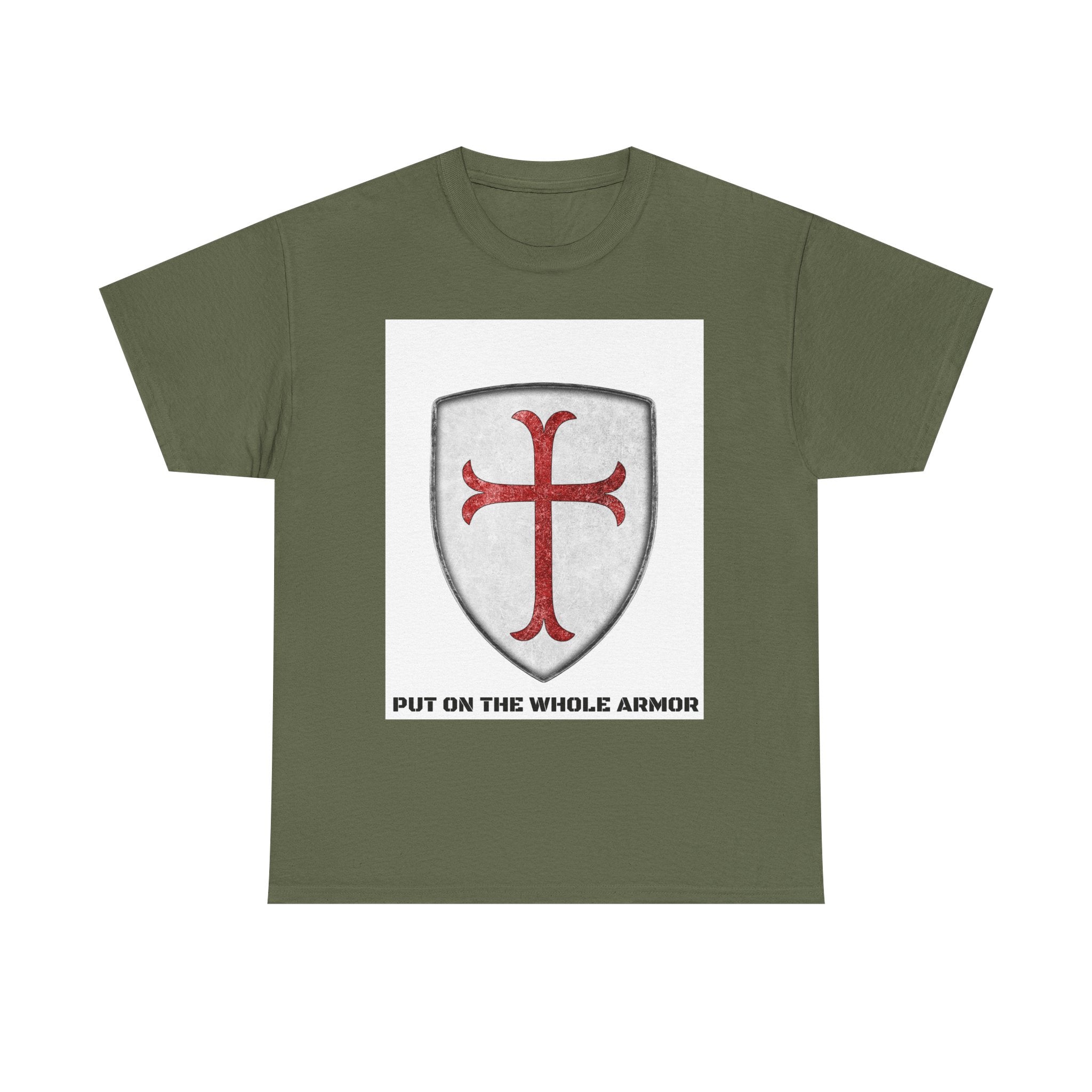 Faith-Based Unisex Tee - 'Put on the Whole Armor' Christian Shirt, Inspirational Gift, Youth & Adult Sizes, Spiritual Wear, Everyday Comfort