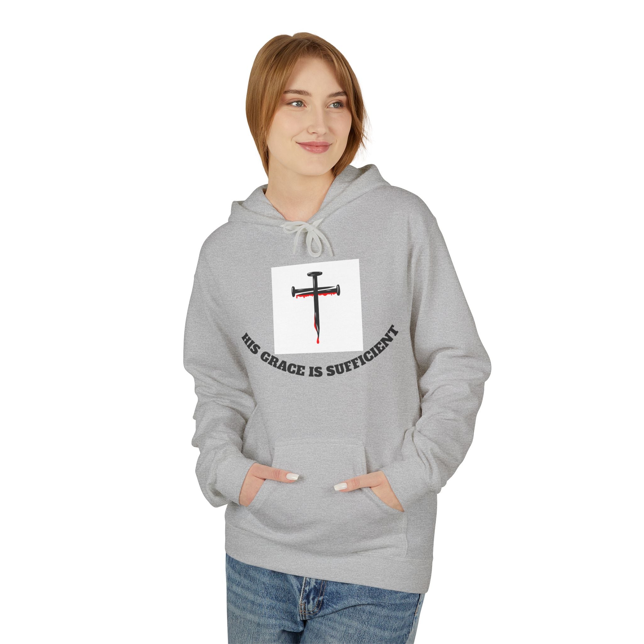 Inspirational Faith Hoodie, Unisex Warm Fleece Sweatshirt, Christian Apparel, Gift for Believers, Cozy Everyday Wear
