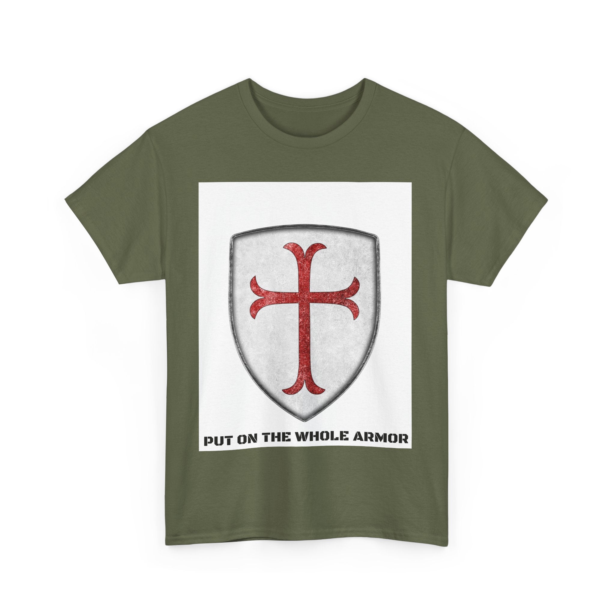 Faith-Based Unisex Tee - 'Put on the Whole Armor' Christian Shirt, Inspirational Gift, Youth & Adult Sizes, Spiritual Wear, Everyday Comfort