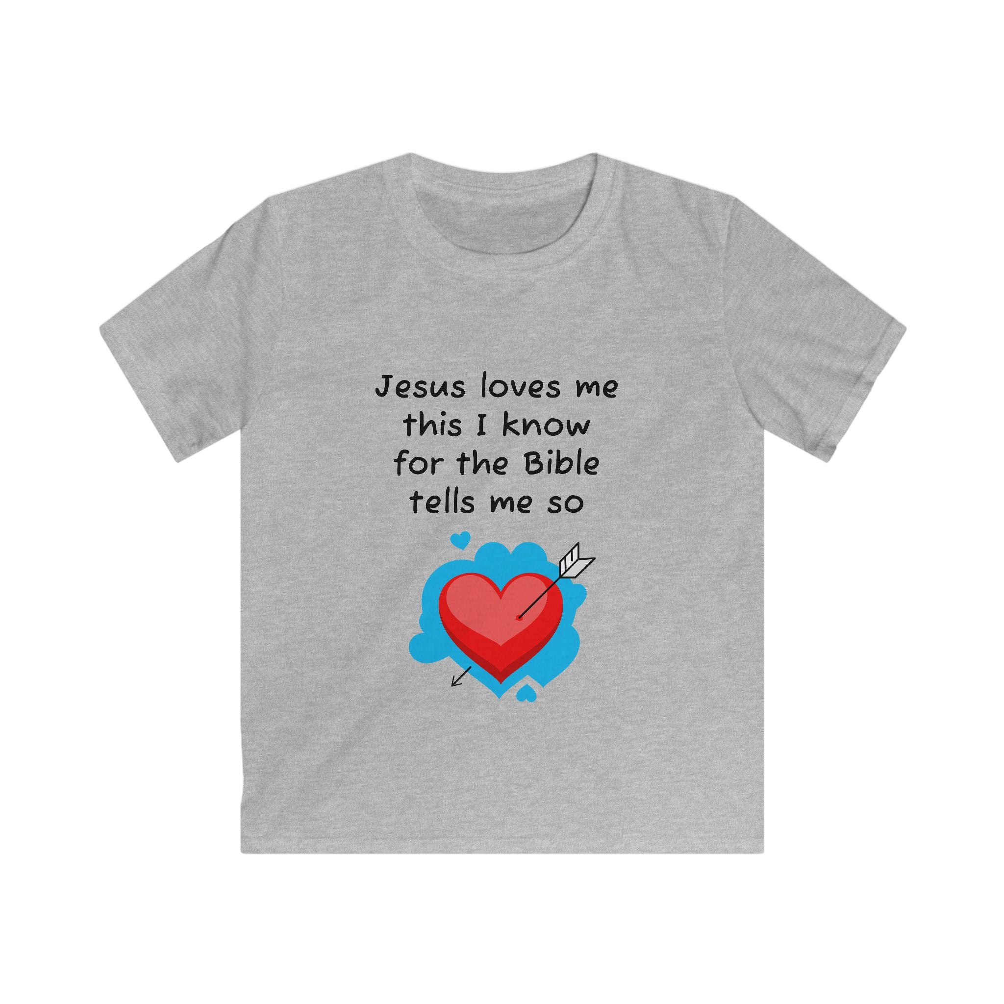 Jesus Loves Me Kids Tee, Uplifting Christian Shirt for Children, Bible Verse Apparel, Faith-Based Gift for Kids, Religious T-Shirt