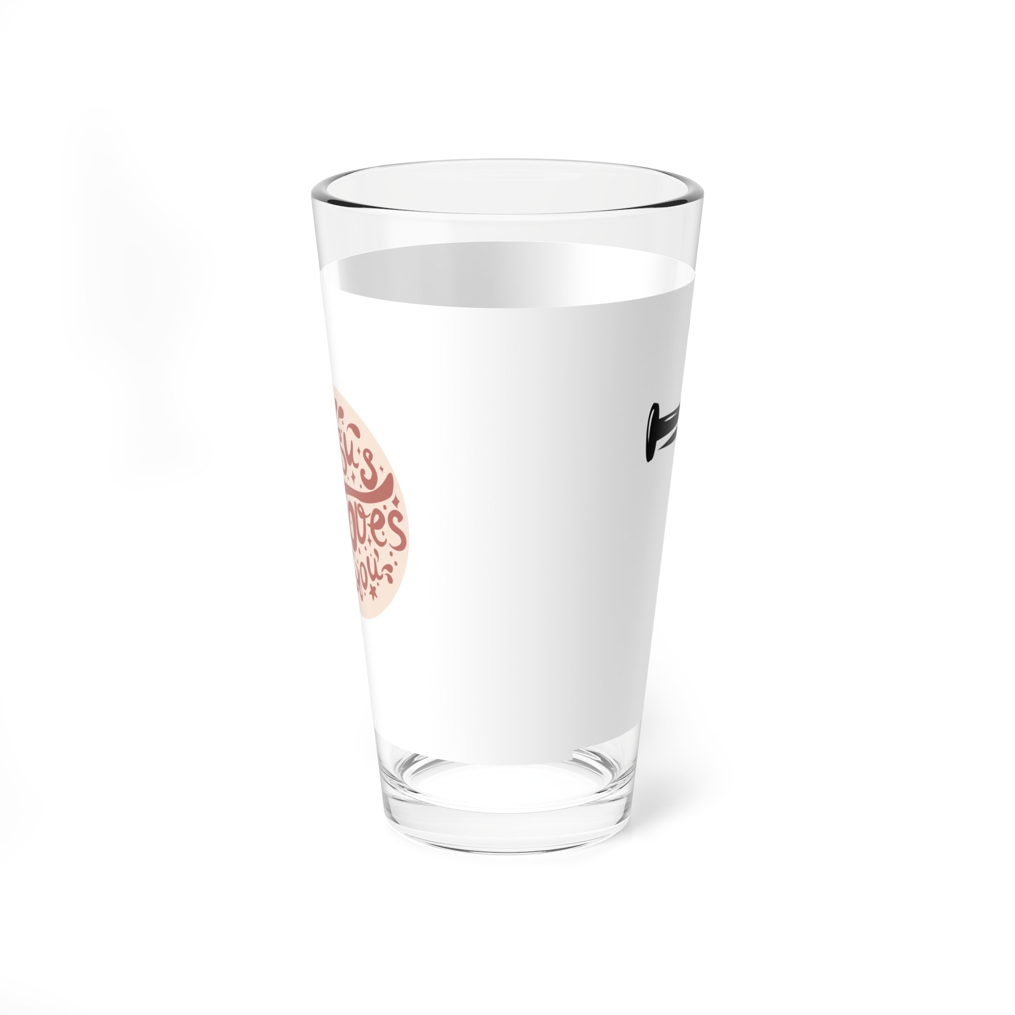 Jesus Loves You Mixing Glass, Inspirational Drinkware, Perfect for Gift Giving, Faith-Based Home Decor, Unique Kitchenware
