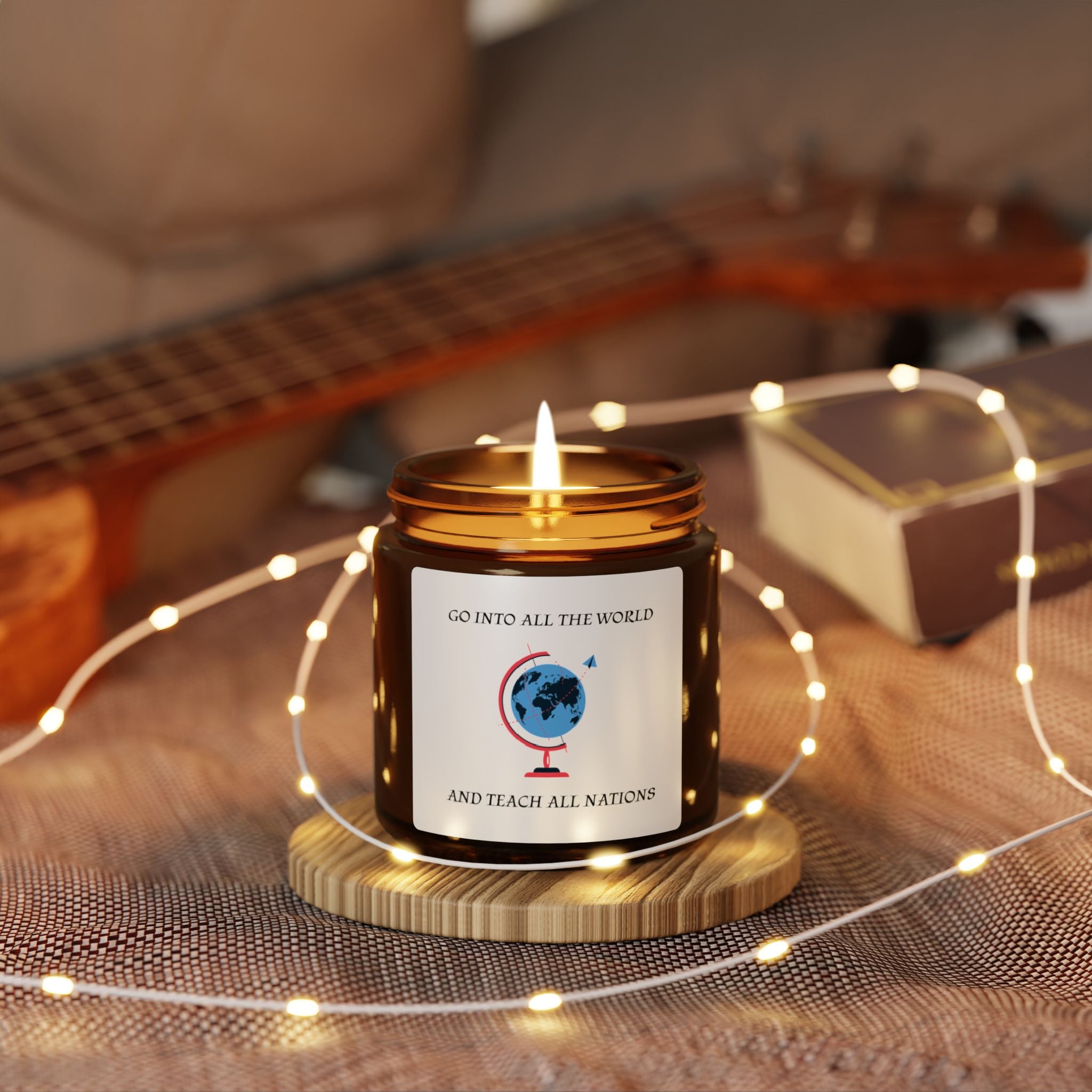Inspire the World Scented Soy Candle, Eco-Friendly Home Decor, Gift for Teachers, Unique Graduation Gift, Aromatherapy Candle, [...]