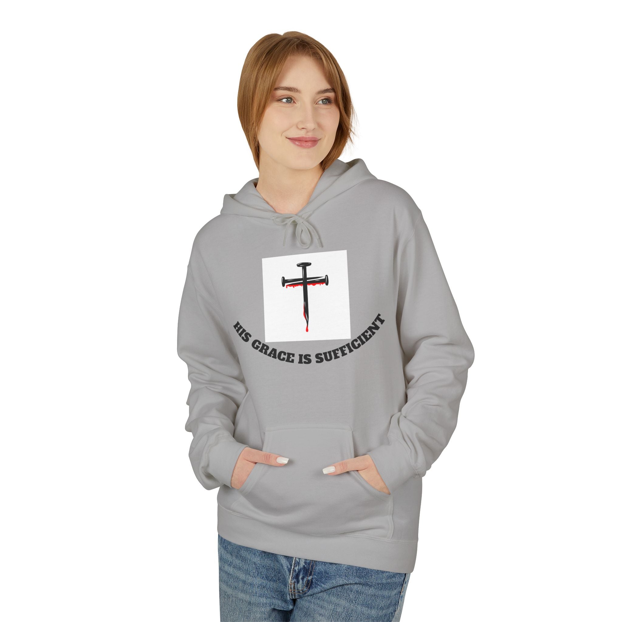 Inspirational Faith Hoodie, Unisex Warm Fleece Sweatshirt, Christian Apparel, Gift for Believers, Cozy Everyday Wear