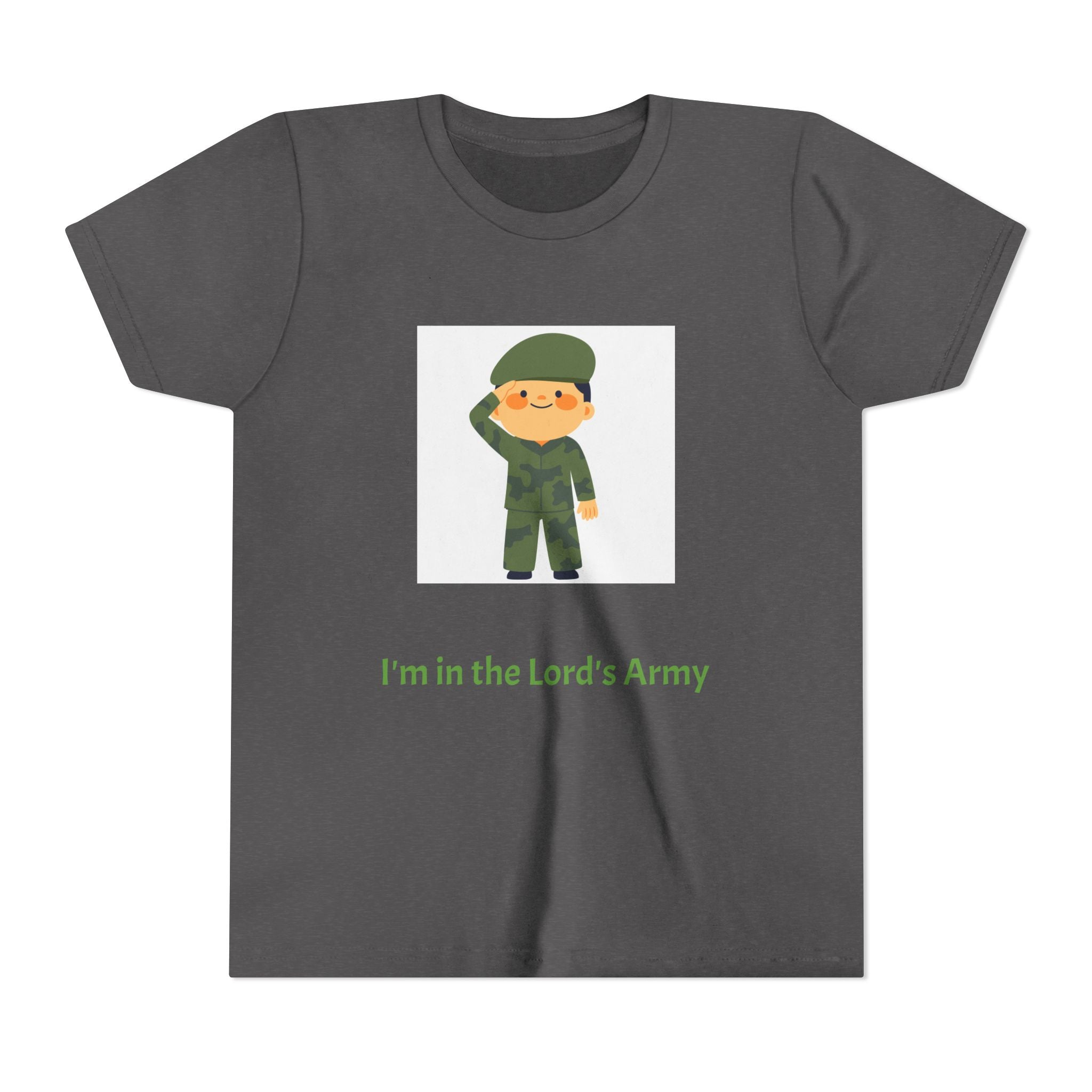 Youth Army Tee - I'm in the Lord's Army, Christian Youth Shirt, Kids Faith T-Shirt, Religious Gift, Church Camp Apparel