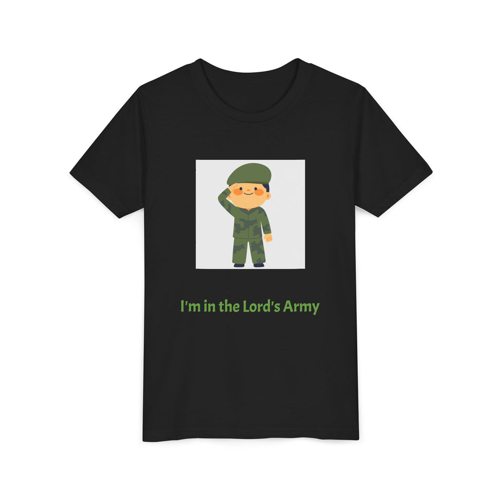 Youth Army Tee - I'm in the Lord's Army, Christian Youth Shirt, Kids Faith T-Shirt, Religious Gift, Church Camp Apparel