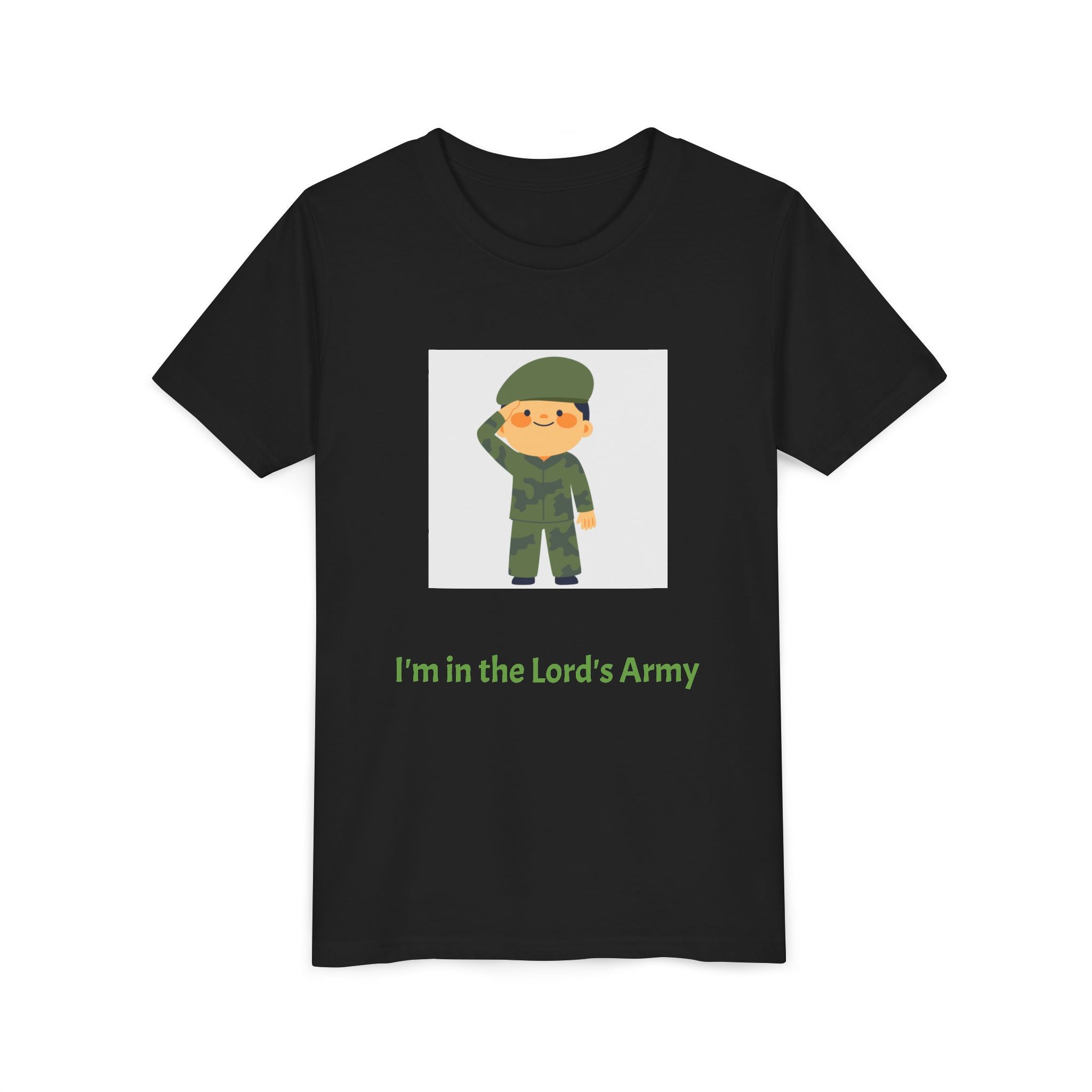 Youth Army Tee - I'm in the Lord's Army, Christian Youth Shirt, Kids Faith T-Shirt, Religious Gift, Church Camp Apparel