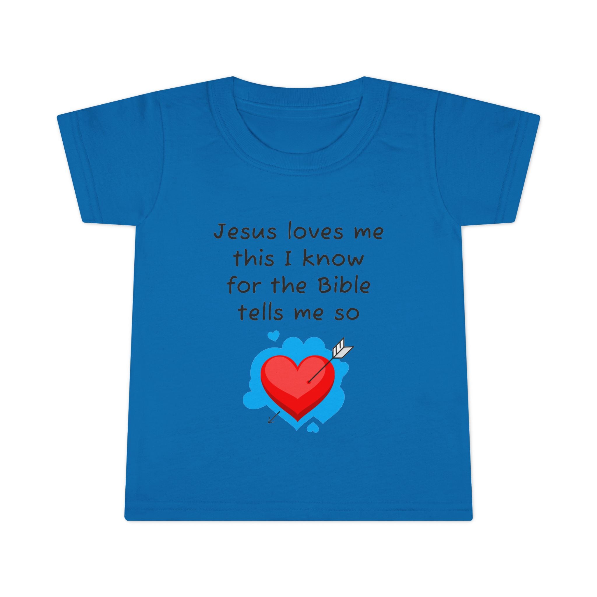 Jesus Loves Me Toddler T-Shirt, Cute Christian Kids Tee, Faith-Based Gift, Baby Baptism, Bible Verse Shirt