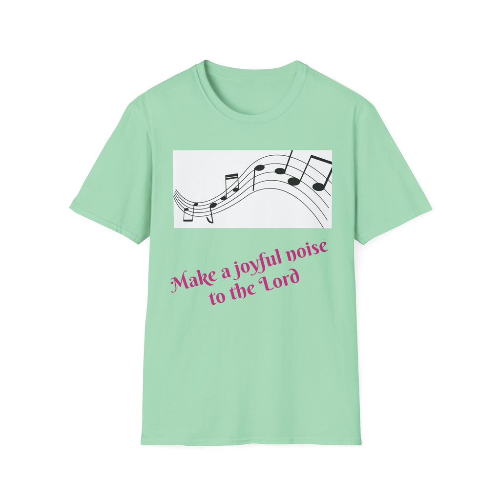 Joyful Noise T-Shirt | Unisex Softstyle Tee, Church Apparel, Christian Gift, Music Lover Shirt, Faith-Based Casual Wear