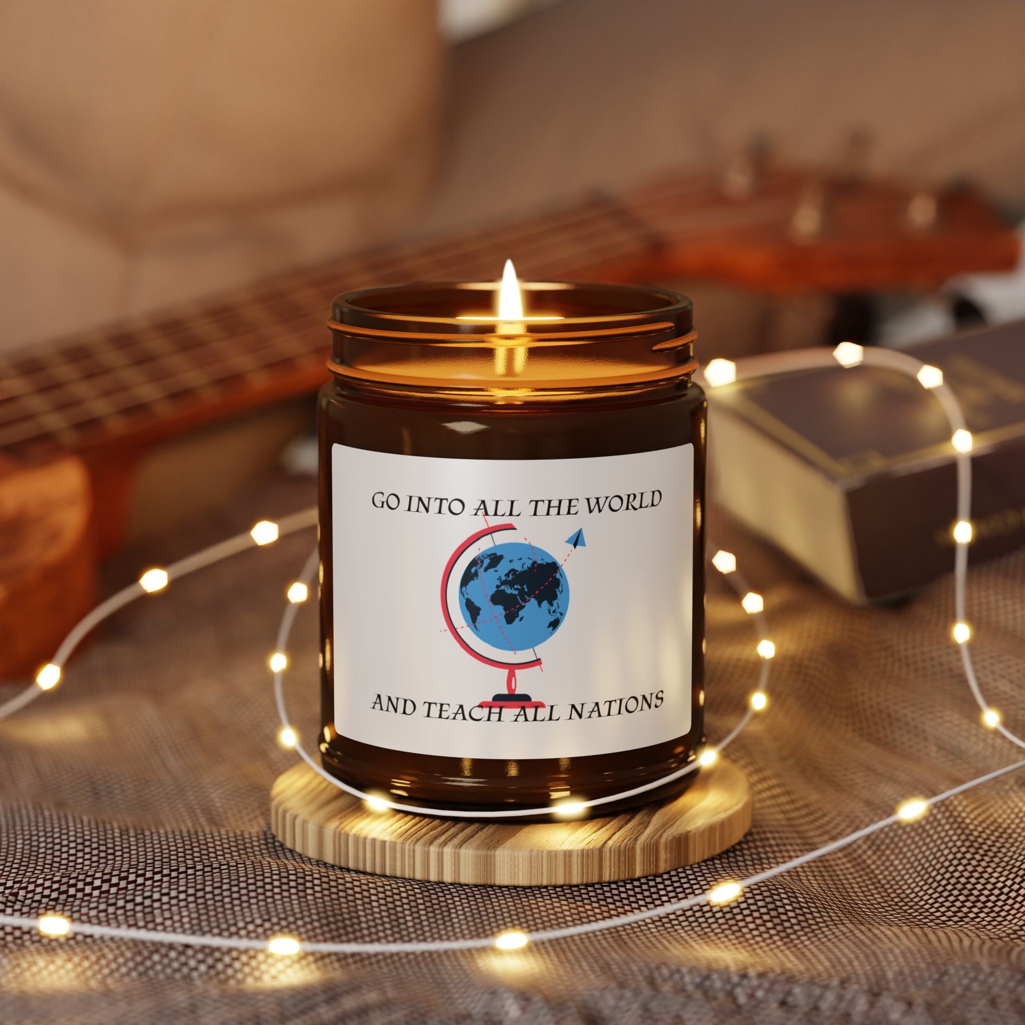 Inspire the World Scented Soy Candle, Eco-Friendly Home Decor, Gift for Teachers, Unique Graduation Gift, Aromatherapy Candle, [...]