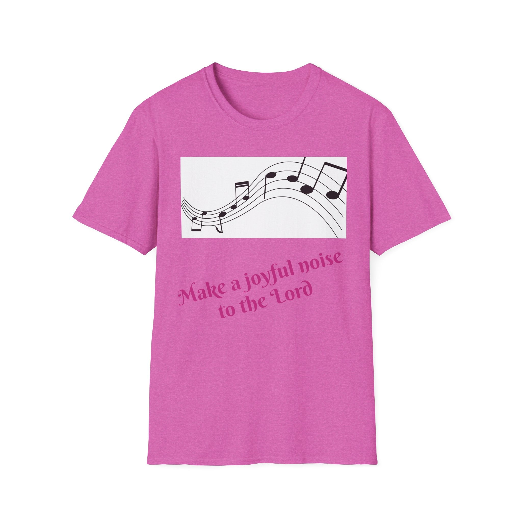 Joyful Noise T-Shirt | Unisex Softstyle Tee, Church Apparel, Christian Gift, Music Lover Shirt, Faith-Based Casual Wear
