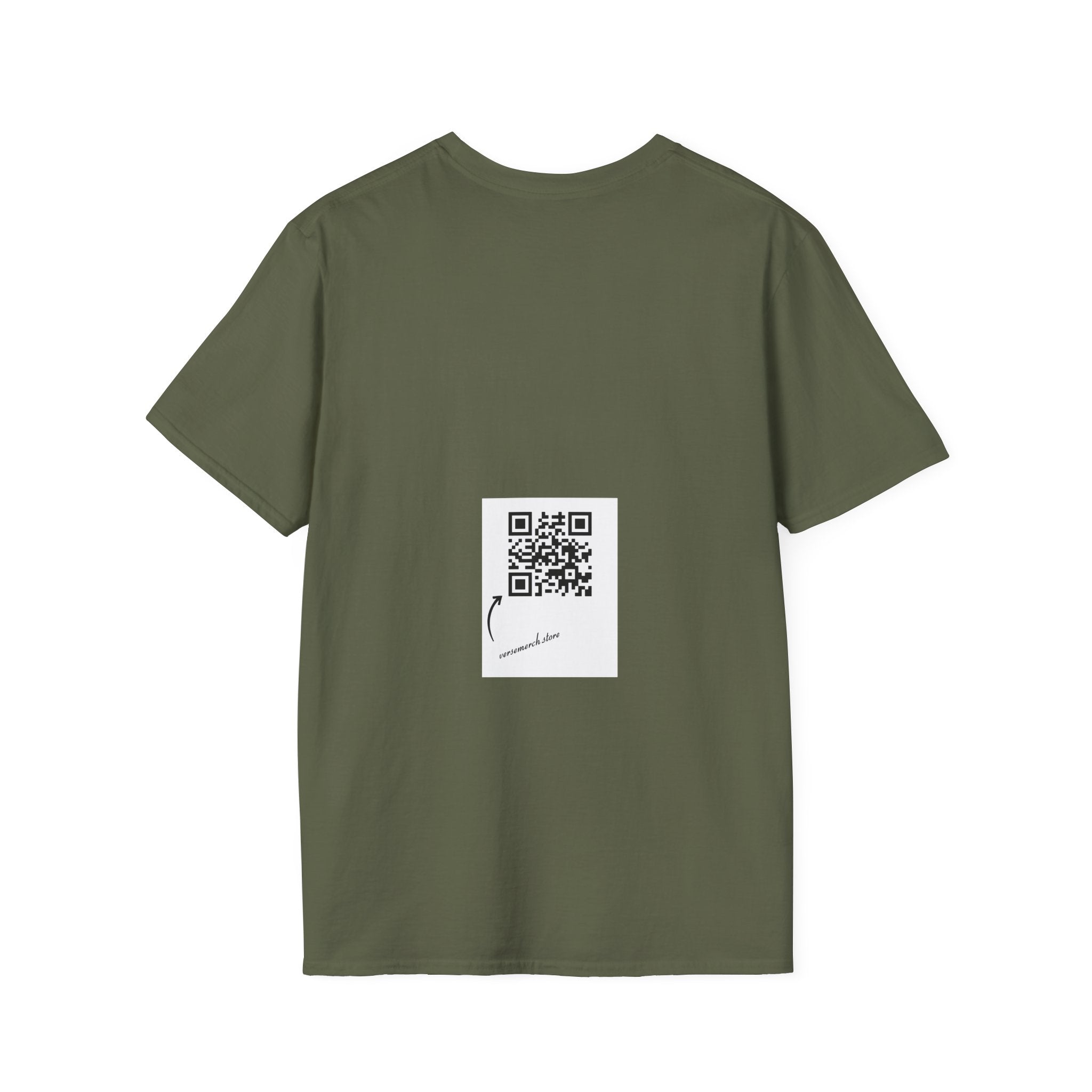 Cowboy and Horse Tribute Unisex T-Shirt, Western Vintage Tee, Horse Lover Gift, Memorial Shirt, Cowboy Design Shirt, QR Code Art Tee