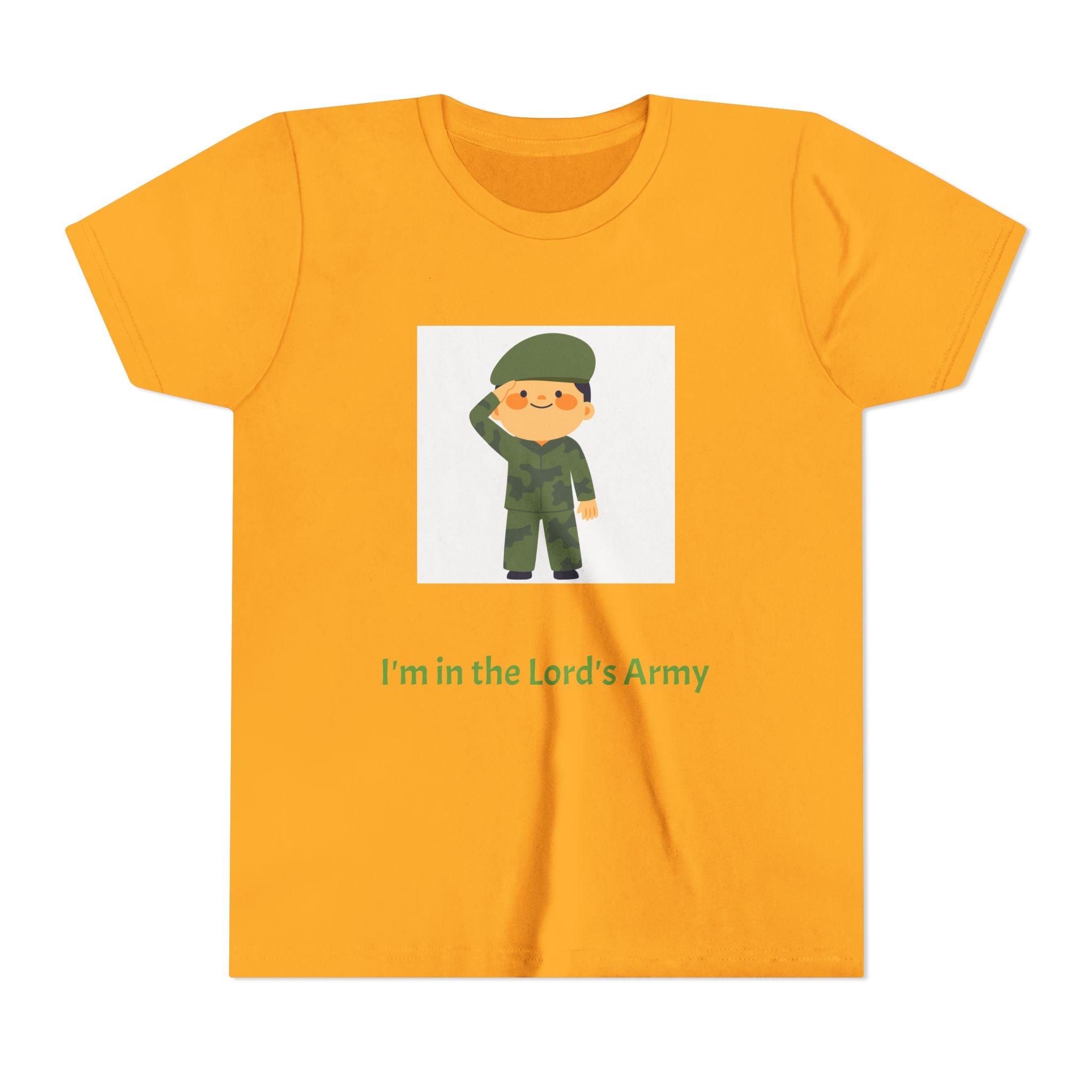 Youth Army Tee - I'm in the Lord's Army, Christian Youth Shirt, Kids Faith T-Shirt, Religious Gift, Church Camp Apparel