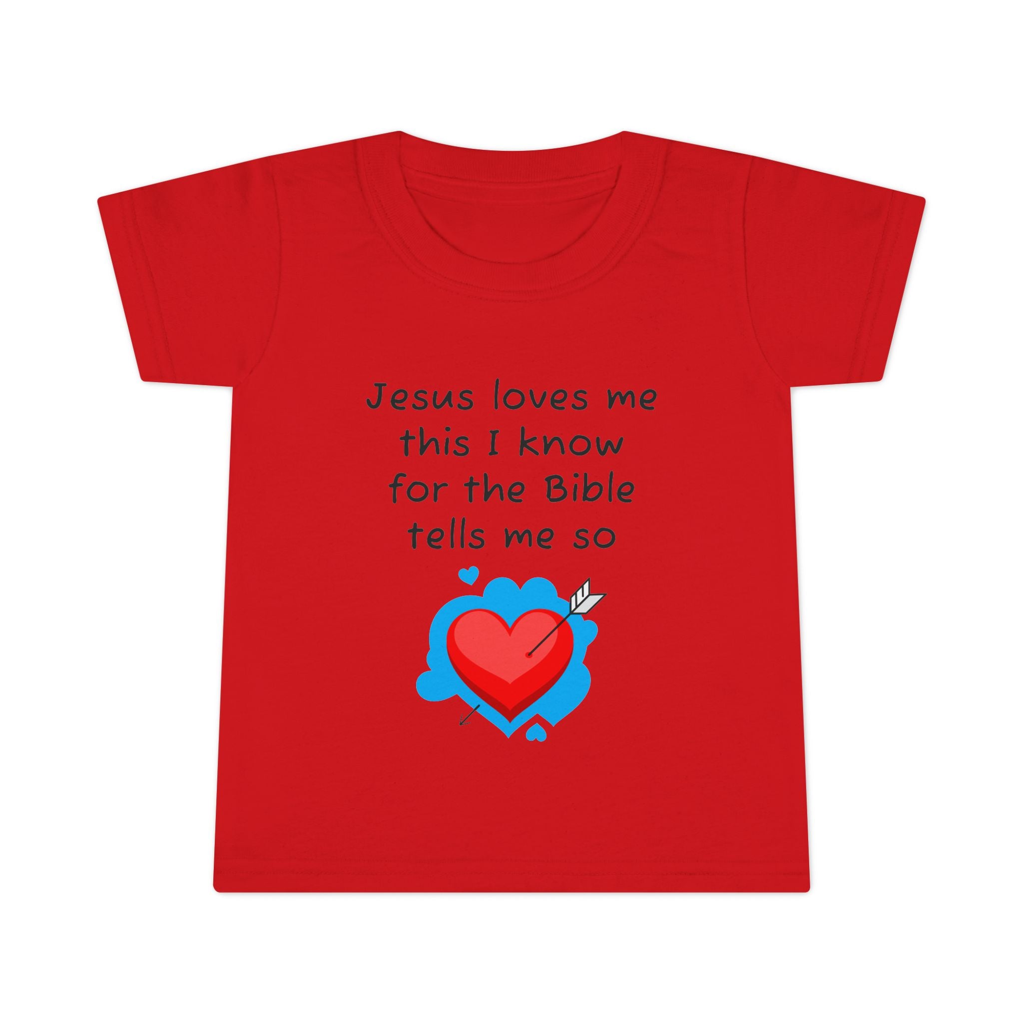 Jesus Loves Me Toddler T-Shirt, Cute Christian Kids Tee, Faith-Based Gift, Baby Baptism, Bible Verse Shirt
