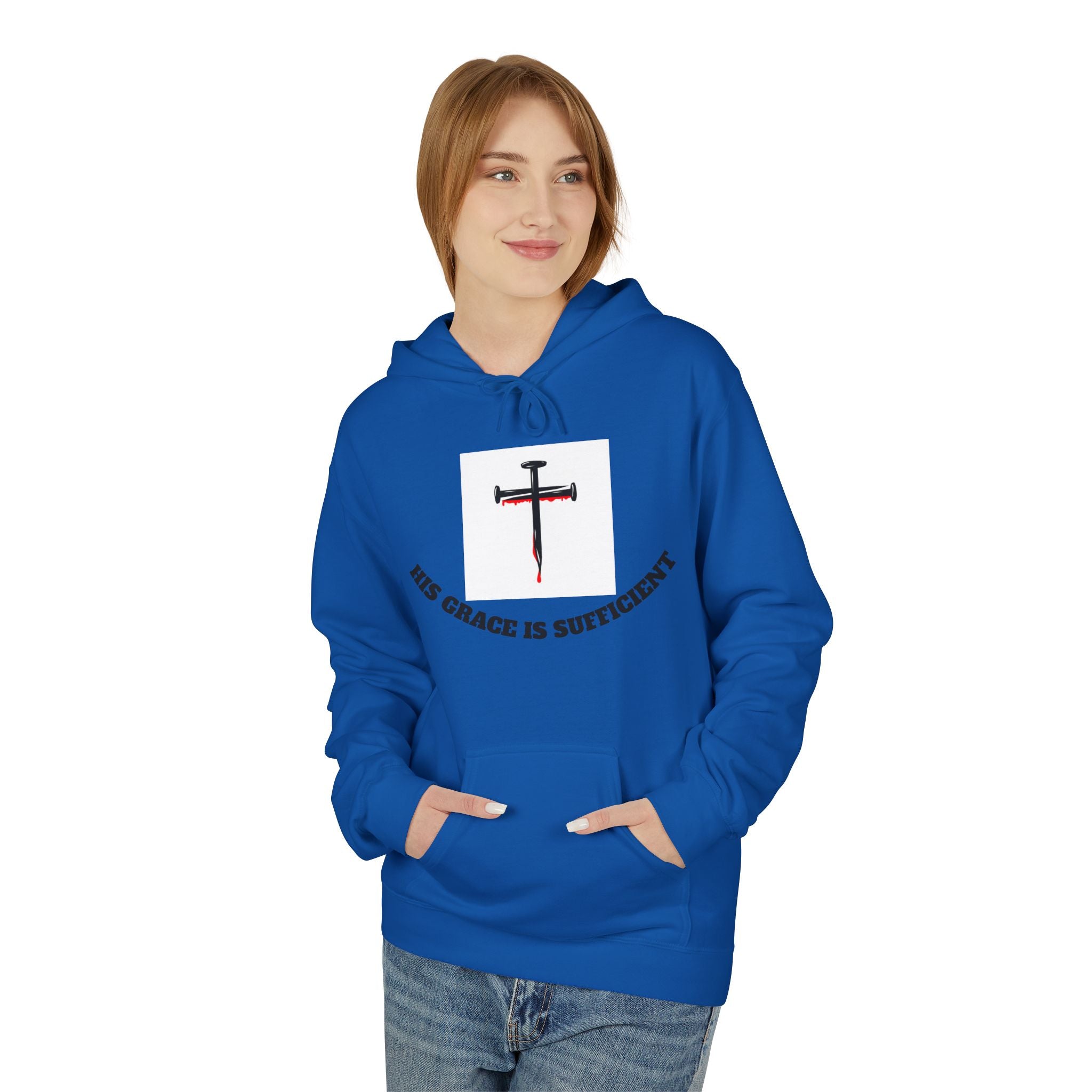Inspirational Faith Hoodie, Unisex Warm Fleece Sweatshirt, Christian Apparel, Gift for Believers, Cozy Everyday Wear