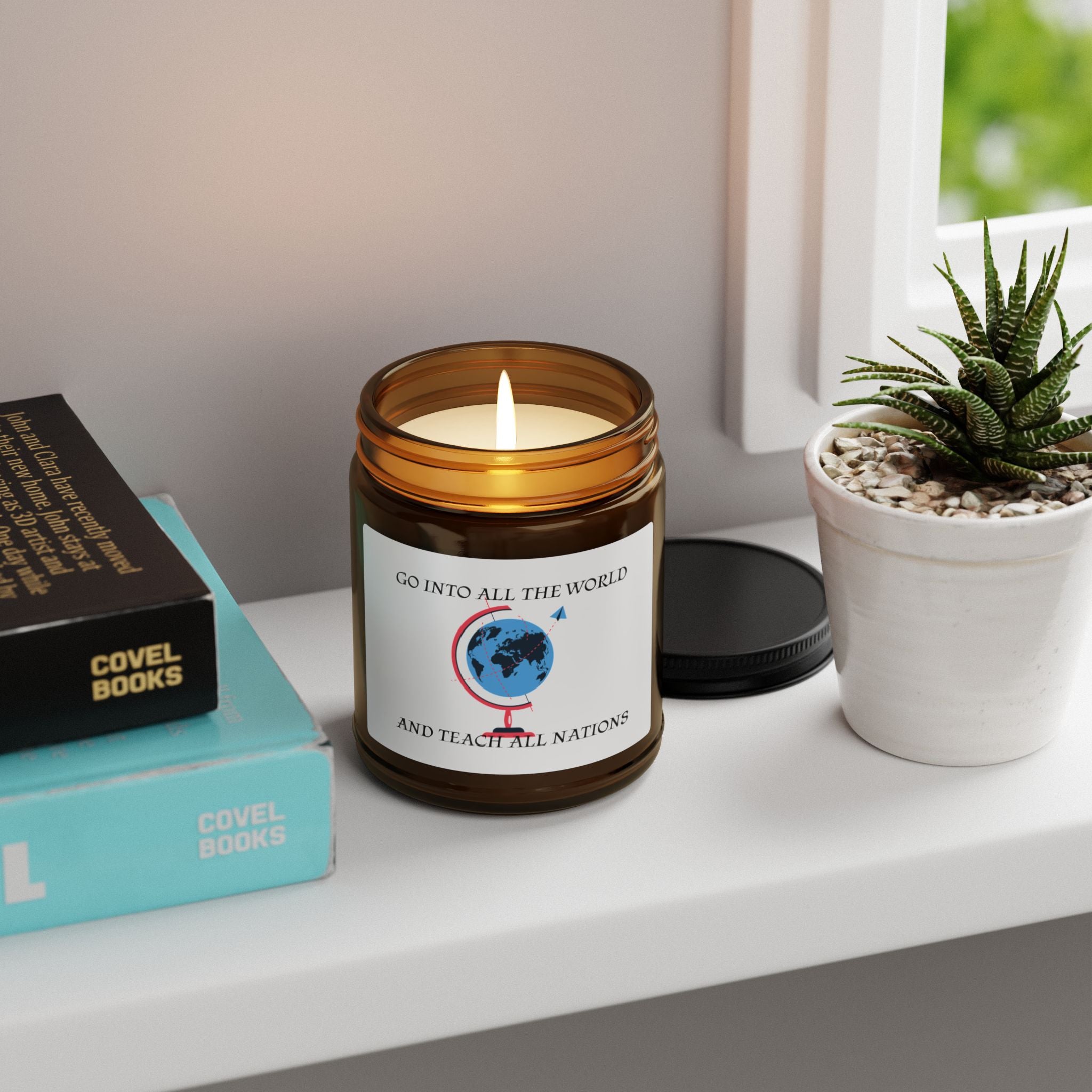Inspire the World Scented Soy Candle, Eco-Friendly Home Decor, Gift for Teachers, Unique Graduation Gift, Aromatherapy Candle, [...]
