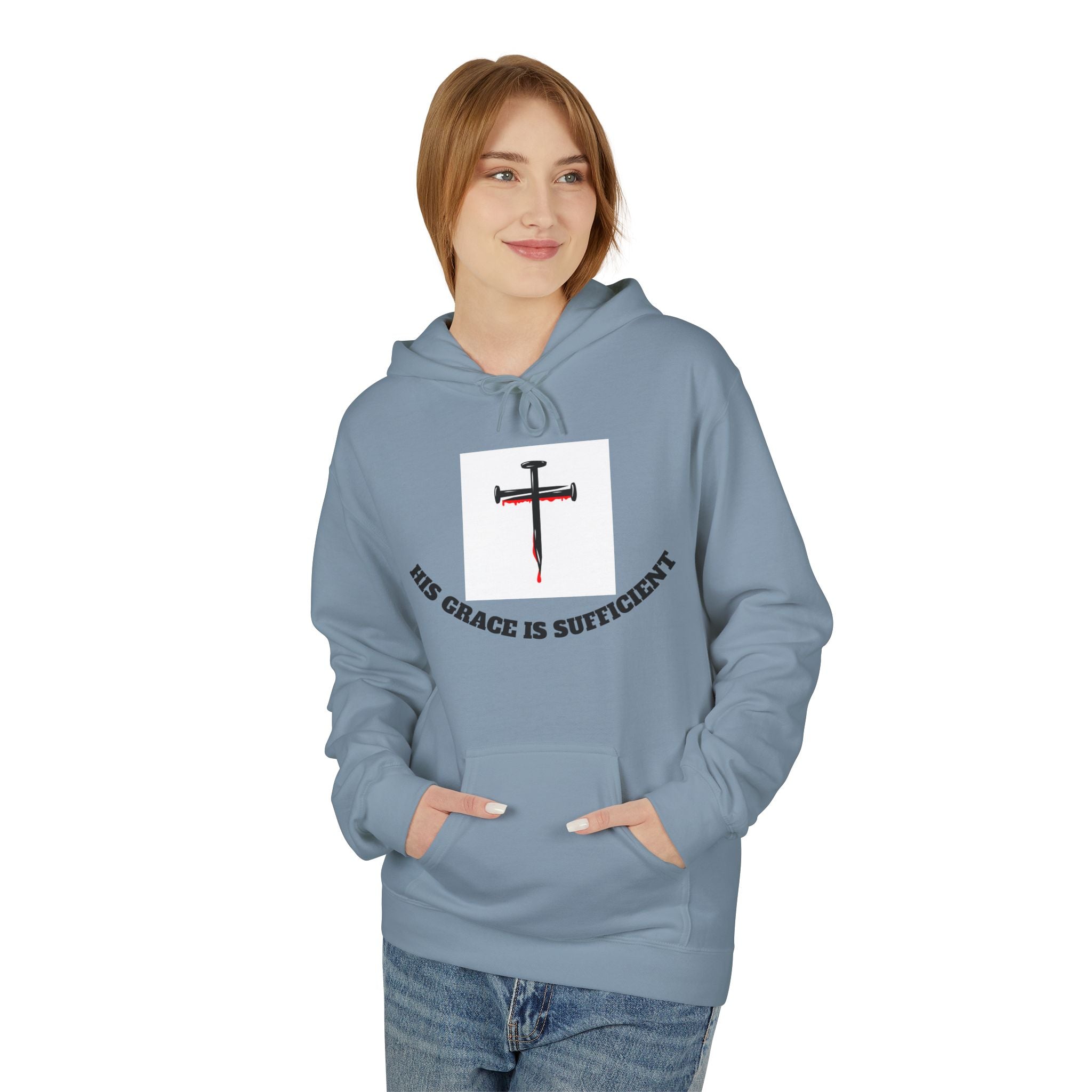 Inspirational Faith Hoodie, Unisex Warm Fleece Sweatshirt, Christian Apparel, Gift for Believers, Cozy Everyday Wear