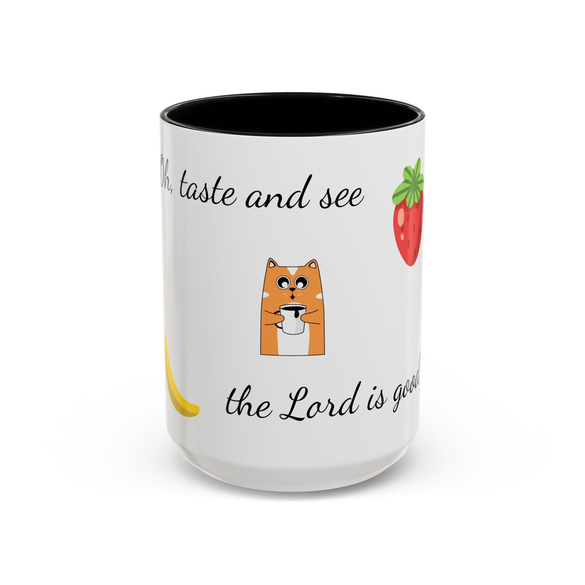 Whimsical Faith-Inspired Coffee Mug for Daily Inspiration, Cute Cat Design, Black Accent, Perfect Gift for Cat Lovers, Encouraging [...]