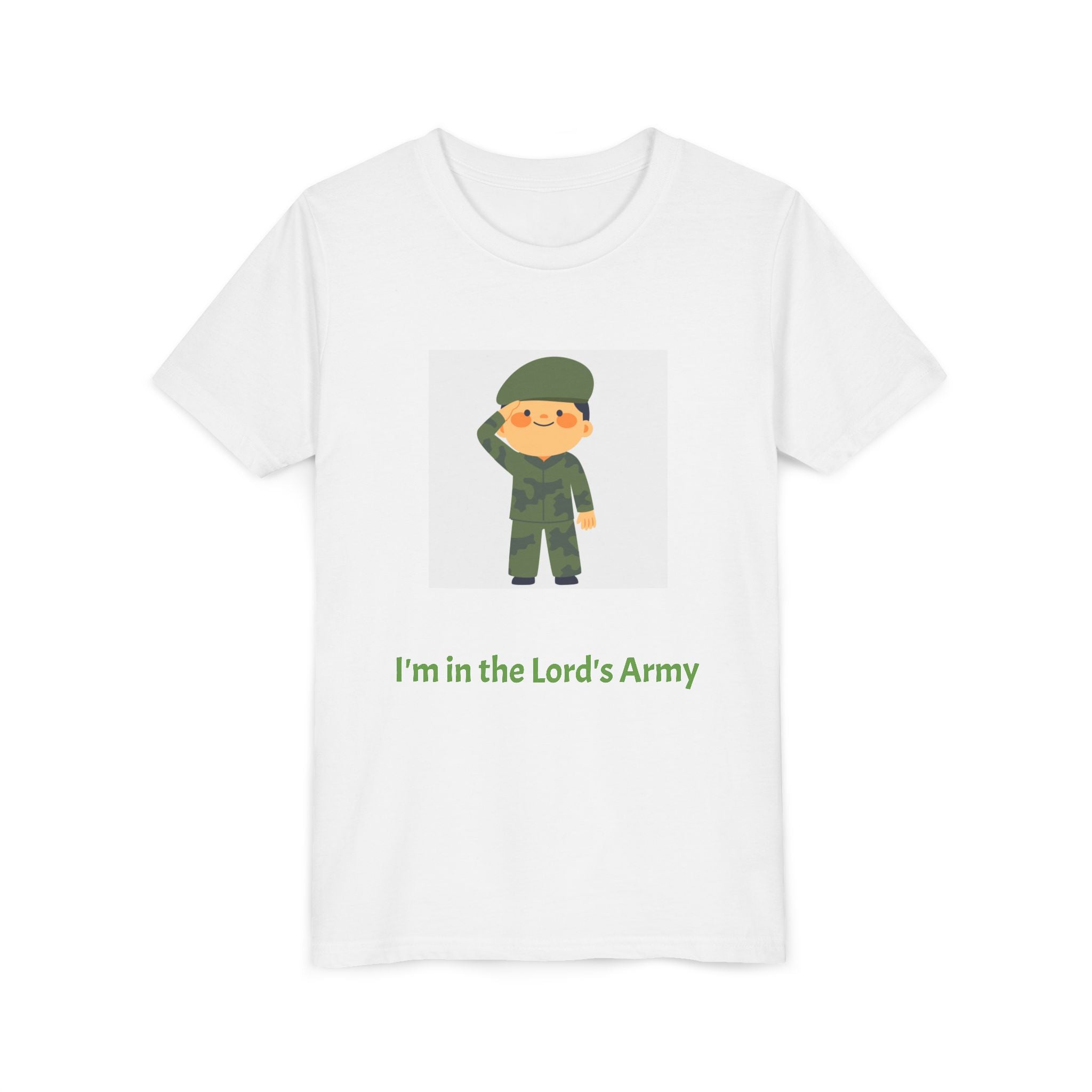 Youth Army Tee - I'm in the Lord's Army, Christian Youth Shirt, Kids Faith T-Shirt, Religious Gift, Church Camp Apparel