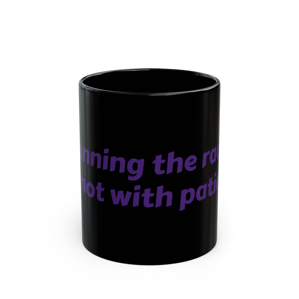 Inspirational Black Mug - Running Motivation Coffee Cup for Athletes, Fitness Enthusiasts, Gift Idea for Runners, Exercise, Workout, Sports